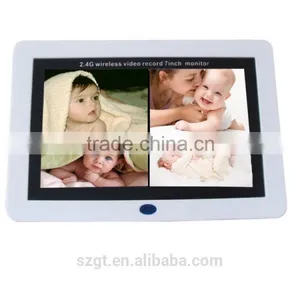 High Quality Baby Monitor Kits 2.4GHz 7"LCD Wireless Digital Video Monitor IR Night Vision Free for Baba Video Intercom thumbnail-1