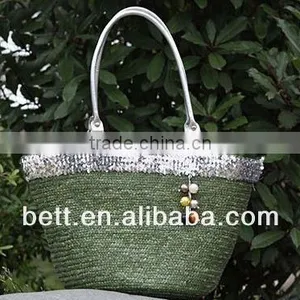 Fashion Colorful Straw Handbag thumbnail-1