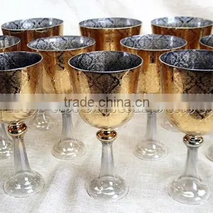 One Set Pure Gold Design Quartz Crystal Singing Grail Bowl With Carved thumbnail-3