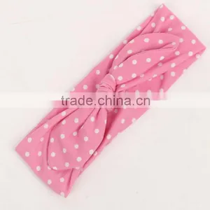 Foreign Trade 2016 Tiara Children Hair Rabbit Ears With Soft Dot Silk Printing Baby Female Baby With Milk thumbnail-6
