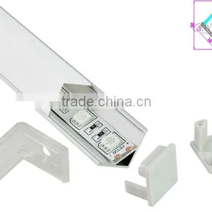 China Factory Supply V Shape Alu Led Profile for Cabinet Corner Lighting thumbnail-2