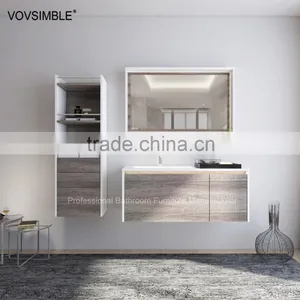 Wall Mounted Cabinet Double Sink Modern European Design Bathroom Cabinets thumbnail-4