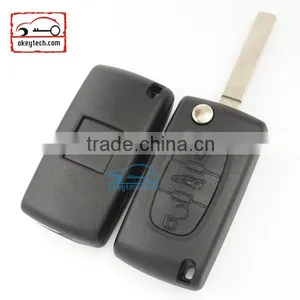 High Quatity Citroen Romote Flip Key Shell 3 Button VA2 Blank With Battery Place 0536 Citroen Key Cover thumbnail-3