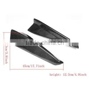 JC Sportline Car Carbon Fiber Auto Rear Splitter Apron Flps for Jaguar XE 2015 2016 thumbnail-6