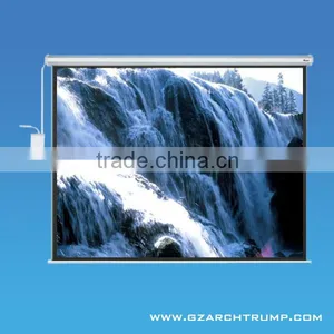 Motorized Projection Screen With Remote Control thumbnail-1