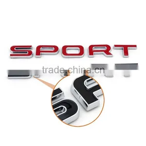 Wholesale Sport Chrome Adhesive Letters Custom Logo Stickers thumbnail-2