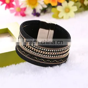 Wholesale Brazilian Magnet Clasp Velvet Bracelet thumbnail-4