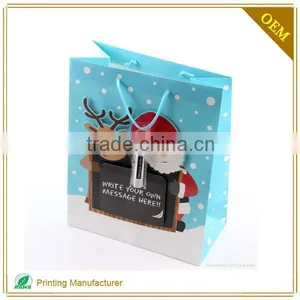 Cheap Personalized Eco Friendly Fancy Recycle Paper Christmas Gift Bag thumbnail-1