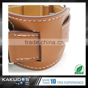 2016 High Quality Custom Logo Choose Colorful Leather Watchband for Iwatch thumbnail-3