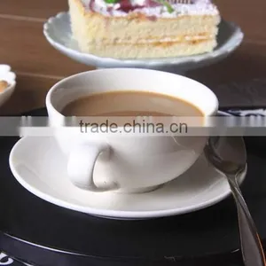 China Wholesale Bulk Ceramic Tea Cup and Saucer Set Modern Cafe Porcelain Cappuccino Coffee Cup and Saucer Set With Custom Logo thumbnail-3