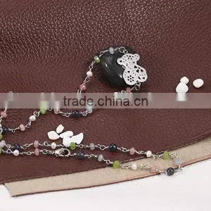 2016 Latest Beautiful Colorful Beads Teddy Bear Fancy Necklace for Lady thumbnail-4