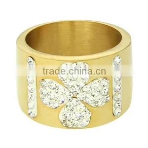 Plain Gold Navy Zicon Stone Ring Design for Couples thumbnail-1