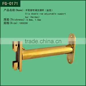 Steel and Tube Fasteners / Double Row Slant Column Used Supporter and Fastener(golden) thumbnail-1