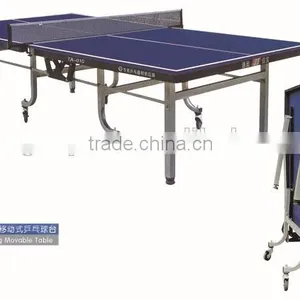 2016 New Design Blue Color Folded Portable Pong Table thumbnail-1