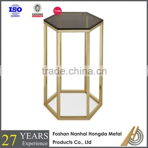 Sofa Mirrored Metal Side Table thumbnail-1