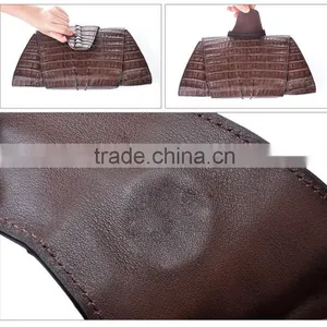 Genuine Crocodile Leather Handbag Handmade Women Purses Clutch Bag Wholesale thumbnail-5