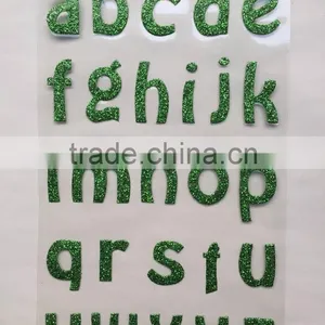 Glitter Rhinestones Self Adhesive Number Custom Sticker Sheet thumbnail-1