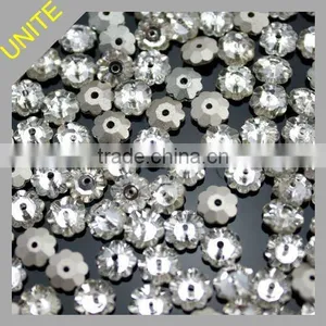 Clear Marguerite Lochrose Sew On Stones 10mm U3700 thumbnail-1