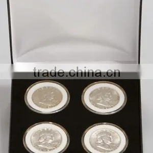 Coin Display Cases With Black Leatherette thumbnail-5