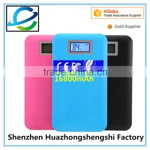 Smart Universal Mobile Phone Portable Double Output High Capacity QC3.0 Power Bank 16800 Mah With LED thumbnail-1
