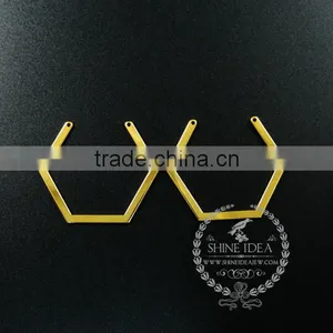 40*34mm Gold Plated Geometric Simple Pendant Charm DIY Earrings Chandelier Jewelry Supplies 1850252 thumbnail-1