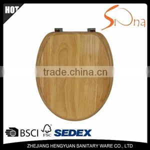 Easy Clean Quick Release Wood Elongated Toilet Seats thumbnail-2
