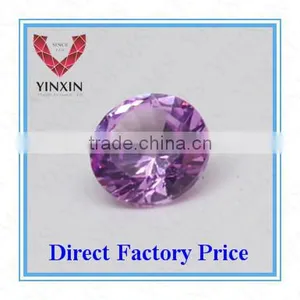 Shining High Quality Round Shaped Synthetic Ruby Gems for Jewelry thumbnail-1