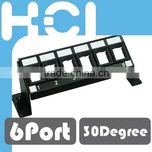 Multimedia Modules 6-Port 30-Degree Blank Patch Panel thumbnail-1