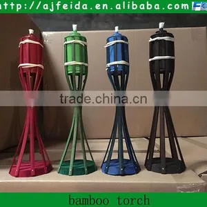 FD-1612 Outdoor Bamboo Garden Citronella Color Flame Bamboo Oil Torch thumbnail-1
