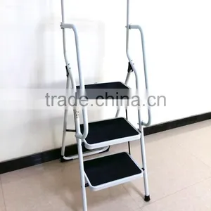 Zhejiang Manufacturer Easylife Steel Safety 3 Step Ladder With Handrail thumbnail-1