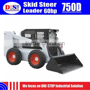 Diesel Engine 0.44m3 Bucket Mini Loader Skid Steer WECAN 750D Skid Steer Tires 12x16.5 thumbnail-1