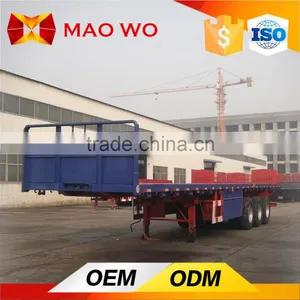 Hot Sale CIMC Lowboy Trailer, Flatbed Container Trailer thumbnail-5
