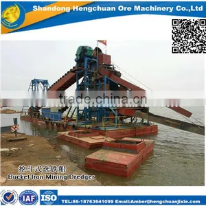 Diesel Engine Powered Pump Iron Sand Dredger With Strong Structure thumbnail-2