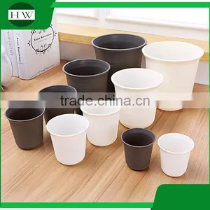 Wholesale Cheap Round Cup Shape Resin Plastic Garden Flower Pot thumbnail-2