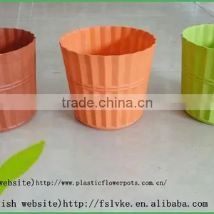 Colourful Round Planter, Plastic Flower Pot thumbnail-1