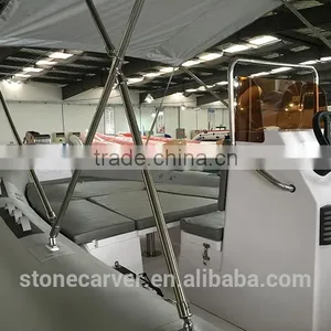 RILAXY High Speed Yacht Boat for Sale, Low Price 24' Luxury RIB Boat With Orca Hypalon Tube RIB 730, Mini Yacht Made in China thumbnail-3