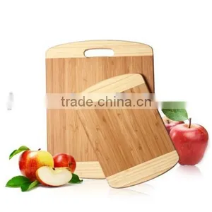 100% Natural Bamboo Chopping Cutting Board 2-Piece Set thumbnail-1