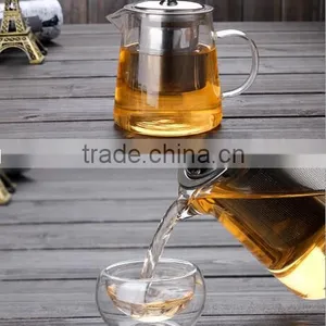 450ml/700ml Borosilicate Glass Teapot Heat Resistant Glass Teapot With Stainless Steel Filter thumbnail-6