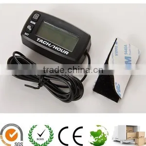 Maintenance Resettable Tach Hour Meter Waterproof Large Backlight LCD thumbnail-1
