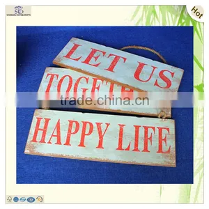 Custom Design Popular Hanging String Mdf Material Door Plate thumbnail-3