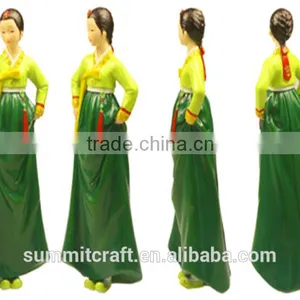 Custom South Korean Young Girl Resin Traditional Korean Gifts thumbnail-2
