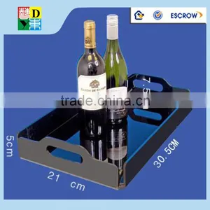 2015 Acrylic Food Tray Acrylic Serving Drink Tray Acrylic Custom Printed Trays for Hotel Use PMMA Material Serving Tray thumbnail-1