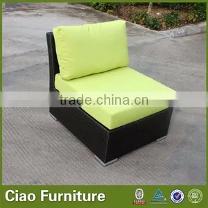 Rattan Center Sofa With Cushion thumbnail-1