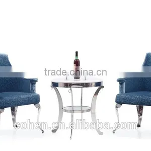Modern European Style Livingroom High Back Leisure Chair/reception Chair Armchair/ghost Chair With Stripe Fabric thumbnail-3
