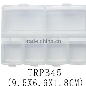 Plastic Travel Pill Organizer Pocket 6 Departments Pill Box thumbnail-1