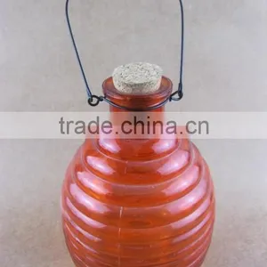 3 Sizes Colored Glass Wasp Trap Hanging Glass Bee Catcher, Glass Pest Catcher thumbnail-3