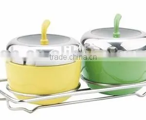 5pcs Stainless Steel Seasoning Pot Spice Container Set thumbnail-4