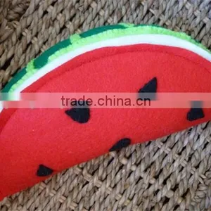 2017 Felt Watermelon Wedge Felt Play Food Made in China thumbnail-1