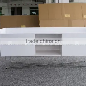 5 Layer White High Gloss Painting Modern Simple Dining Storage N-6338 thumbnail-1