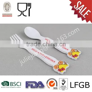 Hello Kitty Fork and Spoon Melamine Tableware /dinnerware thumbnail-1